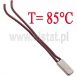 Termostat bimetalowy; 85°C; 6A/250V; NC
