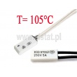 KSD9700; termostat 105°C; bimetaliczny; 5A/250V; NO