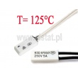 KSD9700; termostat 125°C; bimetaliczny; 5A/250V; NO