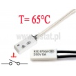 KSD9700; termostat 65°C; bimetaliczny; 5A/250V; NO