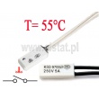KSD9700; termostat 55°C; bimetaliczny; 5A/250V; NO