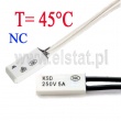 Termostat bimetaliczny; 45°C; 5A/250V; NC; KSD9700