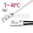 Termostat bimetaliczny; 40°C; 5A/250V; NC; KSD9700