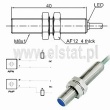 Czujnik indukcyjny, LR08BF02DLOY, NO, dwuprzewodowy, 8mm