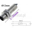 Czujnik indukcyjny 12mm; TIDS1202RP; NC; PNP; długość 30mm
