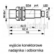 Czujnik optyczny, nadajnik - odbiornik, NO/ NC, konektor, zasięg 20m, zasilanie 90÷250V, typ SCOB20ZRP-K