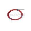 Czujnik temperaturowy, PT100, 5x20mm, zakres -30-250st.C; 1,5m