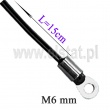 Czujnik temperatury NTC, 10K, z przewodem 15cm, oczko pod M6