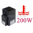 Grzejnik szafy sterowniczej; termowentylator z dmuchawą; JRQFS200; 200W; 230V