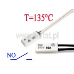 KSD9700; termostat 135°C; bimetaliczny; 10A/250V; NO