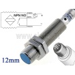 LR12XBF04DNOY-E2, czujnik indukcyjny, NO, NPN, konektor M12