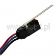 Przełącznik krańcowy dźwignia 59,4mm + przewód