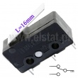 Łącznik krańcowy, dźwignia L=16mm; 5A/125VAC lub 3A/250VAC; Highly
