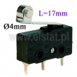 Łącznik krańcowy z rolką; L=17mm; 3A/250V 