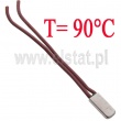 Termostat bimetalowy; 90°C; 6A/250V; NC