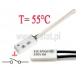 KSD9700; termostat 55°C; bimetaliczny; 5A/250V; NO