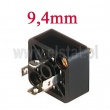 Wtyk montażowy; do elektrozaworu; rozstaw styków 9,4mm; kolor czarny; 3+PE 