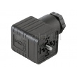 Złącze do elektrozaworu; GDM 2009; 2+PE; czarne 
