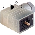 Złącze do elektrozaworu 11mm; GML209NJLED24YE ; 2+PE