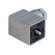 Złącze do elektrozaworu; GDM 2009; 2+PE; szare 